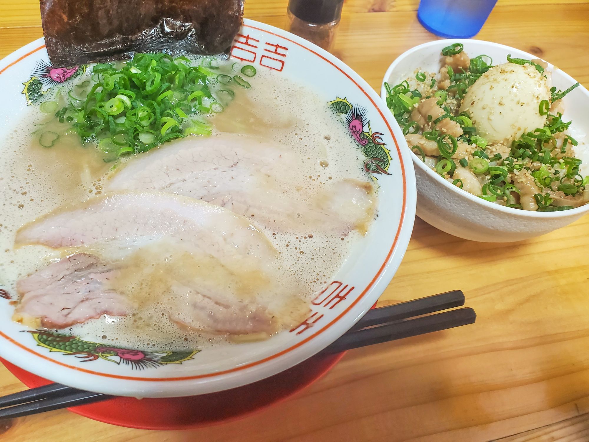沖縄で久留米ラーメン🍜