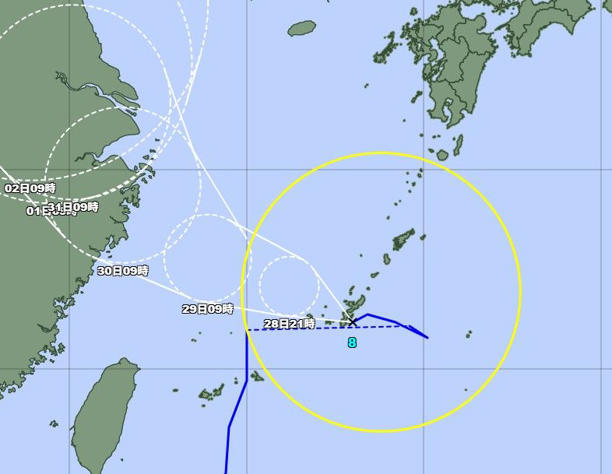復活「台風8号」😲